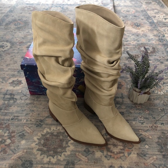 Chinese Laundry Winner Western Slouchy Suede Boot